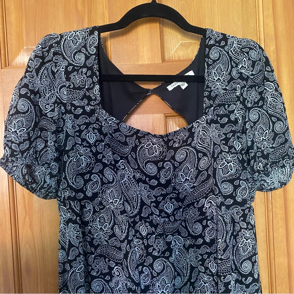 Tash + Sophie black & white dress